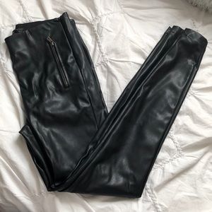 Zara Vegan Leather Leggings